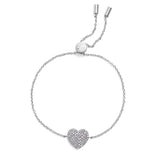 Pavé Heart Slider Bracelet