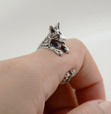 German Shepherd Wrap Ring