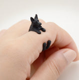 German Shepherd Wrap Ring