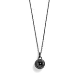 Personalized Pavé Circle Photo Necklace
