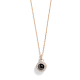 Personalized Pavé Circle Photo Necklace