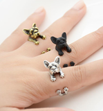 French Bull Dog Wrap Ring