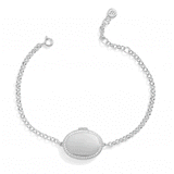 Personalized Oval Locket Bracelet