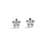 Metal Flower Stud Earrings
